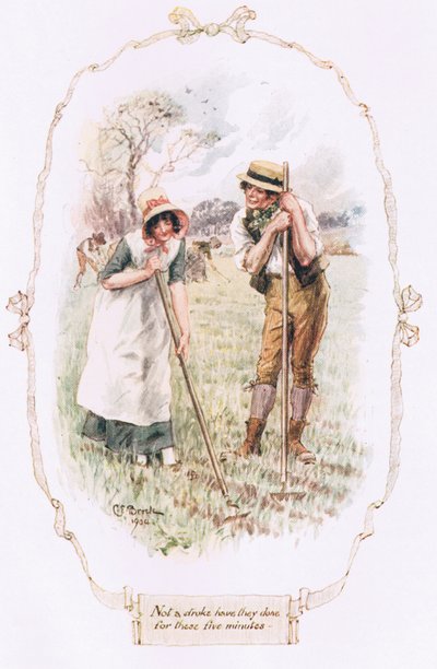 メアリーラッセルミットフォードの「私たちの村」の「この5分間は脳卒中ではありません」 作： Charles Edmund Brock